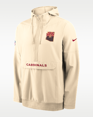 Мужская куртка Arizona Cardinals Rivalries Collection Sideline Anorak Nike NFL 1/2-Zip Hooded
