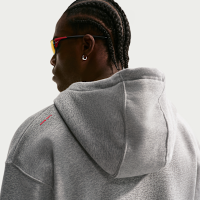 Nike Fleece Tam Boy Fermuarlı Kapüşonlu Erkek Koşu Üstü görsel 2