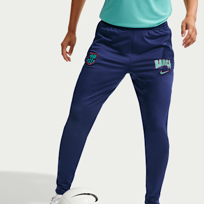 Nike FC Barcelona Strike Üçüncü Nike Dri-FIT Örgü Kadın Futbol Eşofman Altı görsel 2