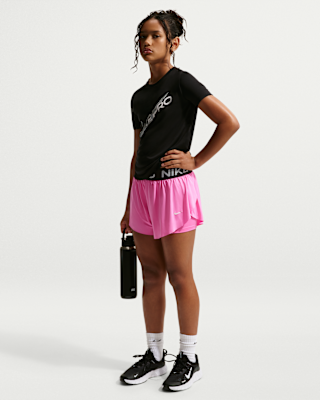 Детские шорты Nike Pro Big Kids' (Girls') Dri-FIT 2-in-1 Shorts
