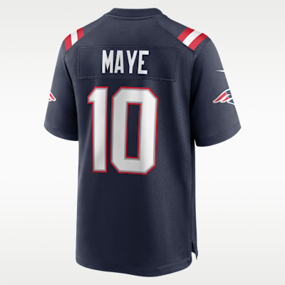 Drake Maye New England Patriots Men's Nike NFL Game Jersey