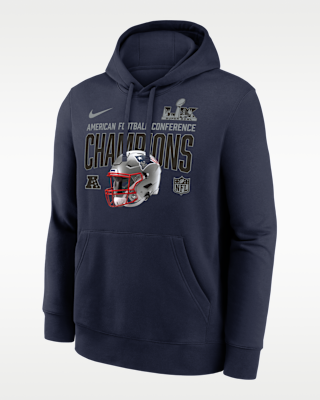 Мужское худи New England Patriots 2026 AFC Champions Glory Shield Nike NFL Pullover Hoodie