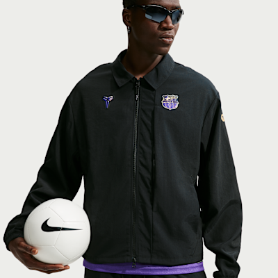 Nike FC Barcelona Deplasman Kobe Dokuma Erkek Futbol Ceketi