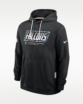 Мужское худи Atlanta Falcons Crucial Catch Sideline Standard Issue Nike Dri-FIT NFL Pullover Hoodie