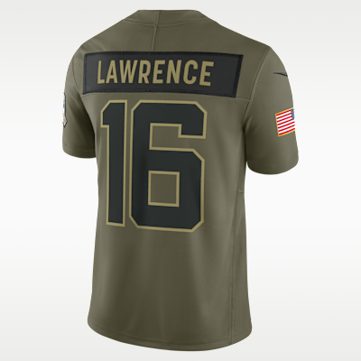 Trevor Lawrence Jacksonville Jaguars Salute to Service Men's Nike Dri-FIT NFL Limited Jersey
