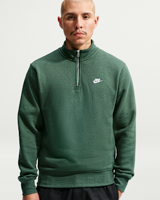 Мужские Nike Sportswear Club 1/2-Zip Fleece Top