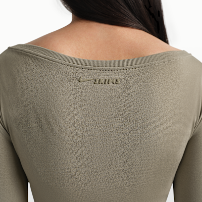 Haut cache-cœur à manches longues NikeSKIMS Stretch Knit pour femme