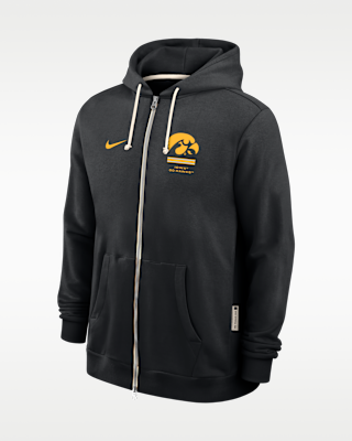 Мужское худи Iowa Sideline Standard Issue Nike Dri-FIT College Full-Zip Hoodie