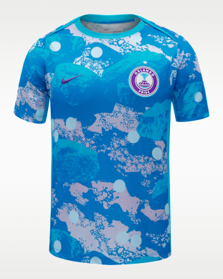 Мужские шорты Orlando Pride Nike NWSL Short-Sleeve Pre-Match Top