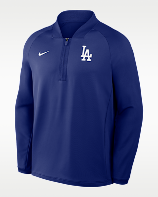 Мужские  Los Angeles Dodgers Authentic Collection Nike Dri-FIT MLB 1/2-Zip Long-Sleeve Top