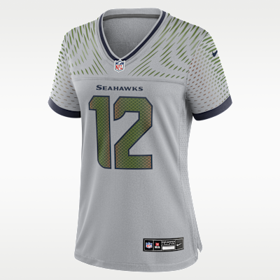 12s Seattle Seahawks Rivalries Collection Women’s Nike NFL Game Jersey