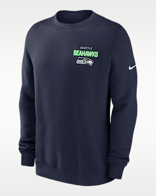 Мужские  Seattle Seahawks Draw Block Club Nike NFL Pullover Crew