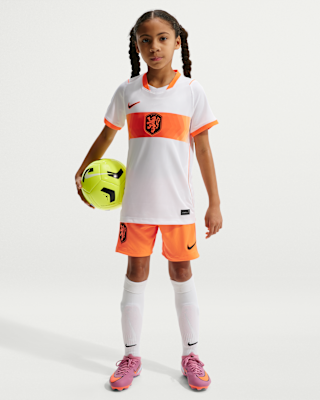 Детские шорты Netherlands 2026 Stadium Away Big Kids' Nike Soccer Dri-FIT Replica Shorts