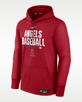 Мужское худи Los Angeles Angels Authentic Collection Nike Therma MLB Pullover Hoodie