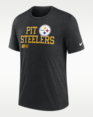 Мужская футболка Pittsburgh Steelers Overlap Lockup Nike NFL