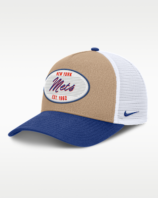 Мужские  New York Mets Rise Nike MLB A-Frame Trucker Adjustable Hat
