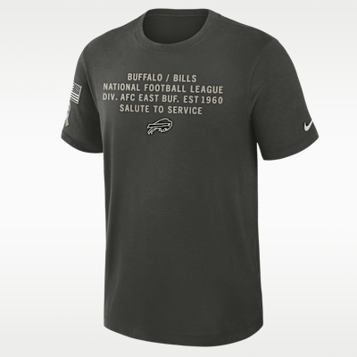 Buffalo Bills Salute to Service Slub Men's Nike Dri-FIT NFL T-Shirt