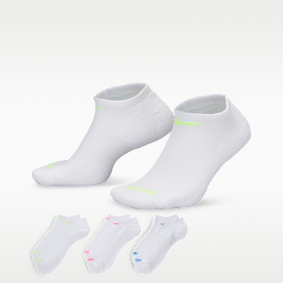 Nike Everyday Plus Cushion Training No-Show Socks (3 Pairs)