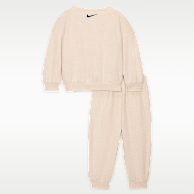 Nike E1D1 Baby (12-24M) French Terry 2-Piece Graphic Crew Set