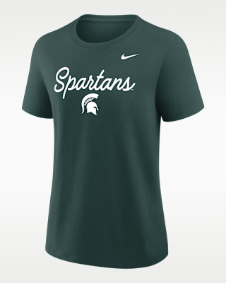 Женская футболка Michigan State Script Mantra Logo Nike College