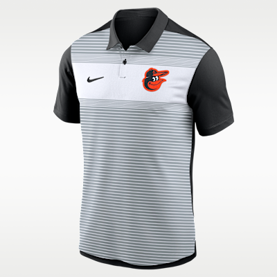 Baltimore Orioles Striped Vapor Polo Men's Nike Dri-FIT MLB Polo