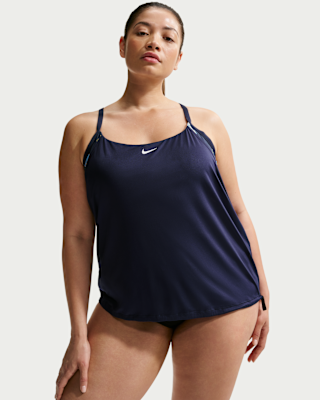 Женские  Nike Swim Layered Tankini (Plus Size)