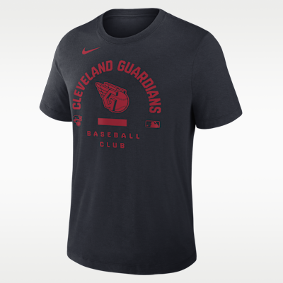 Playera Nike Dri-FIT de la MLB para hombre Cleveland Guardians Authentic Collection Early Work
