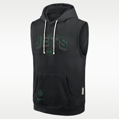 New York Jets Sideline Men's Nike Dri-FIT NFL Sleeveless Pullover Hoodie