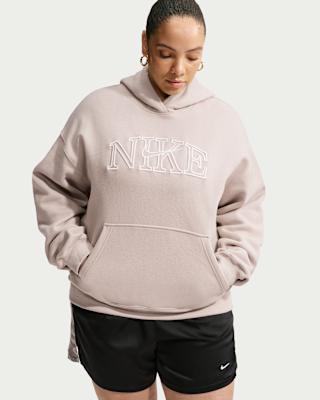 Женское худи Nike Studio Fleece Medium Weight Oversized Pullover Logo Hoodie