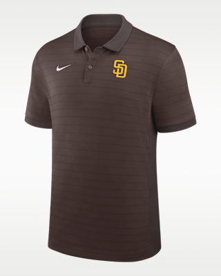 Мужские  San Diego Padres Authentic Collection Striped Victory Nike Dri-FIT MLB Polo