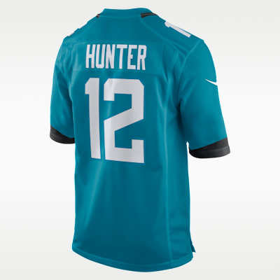 Jersey Nike de la NFL Game para hombre Travis Hunter Jacksonville Jaguars 2025 NFL Draft First Round Pick