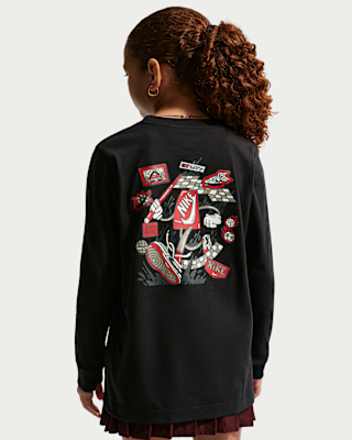 Детская футболка Nike Sportswear Big Kids' Long-Sleeve