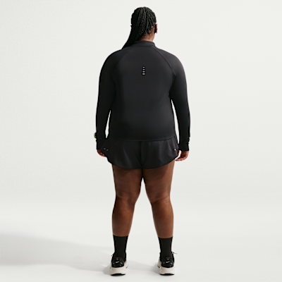 Nike Swift Dri-FIT UV Çeyrek Fermuarlı Kadın Koşu Üstü (Büyük Beden) görsel 5