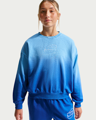 Детские  Nike Studio Fleece Lightweight Big Kids' (Girls') Oversized Graphic Crew
