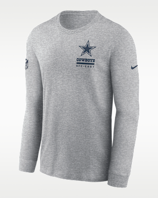 Мужская футболка Dallas Cowboys Sideline Team Issue Nike Dri-FIT NFL Long-Sleeve
