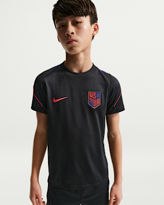 Детские шорты USMNT Strike Big Kids' Nike Soccer Dri-FIT Short-Sleeve Top