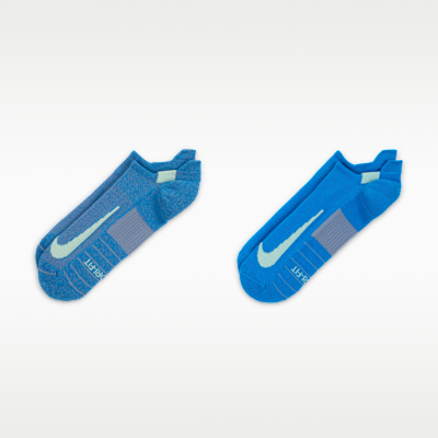 Nike Multiplier Running No-Show Socks (2 Pairs)