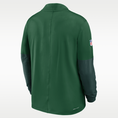New York Jets Feel The Pressure Men's Nike Dri-FIT NFL 1/2-Zip Top