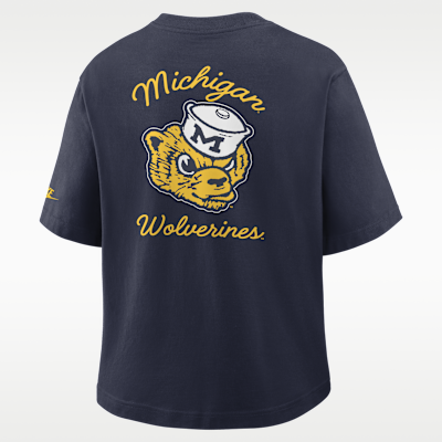 Michigan Legacy Pocket Boxy Women's Nike College T-Shirt