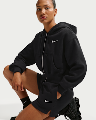 Женское худи Nike Sportswear Phoenix Fleece Loose Full-Zip Cropped Hoodie