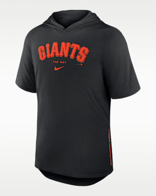 Мужская футболка San Francisco Giants Arched Wordmark Nike Dri-FIT MLB Hooded