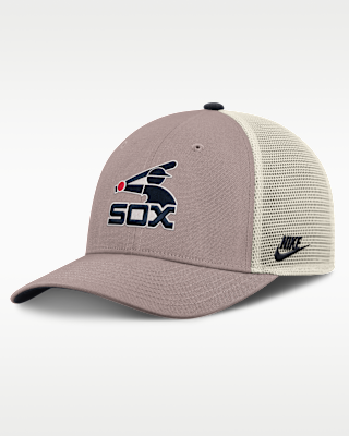Мужские  Chicago White Sox Cooperstown Rise Nike MLB Adjustable Trucker Hat