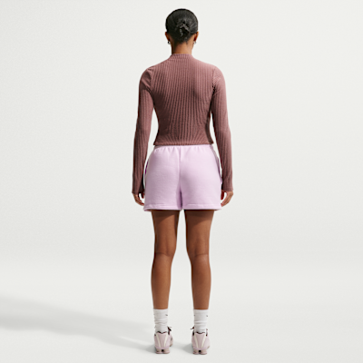 Nike Studio Fleece Orta Kalınlıkta Normal Belli Kadın Şortu görsel 5