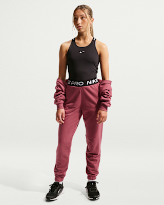 Детские спортивные штаны Nike Pro Fleece Big Kids' (Girls') Dri-FIT Joggers