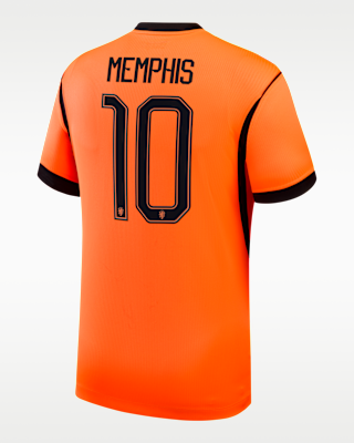 Мужские джерси Memphis Depay Netherlands National Team 2026 Stadium Home Nike Dri-FIT Soccer Jersey