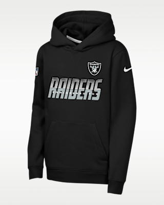 Детское худи Las Vegas Raiders Sideline Big Kids' Nike Dri-FIT NFL Pullover Hoodie