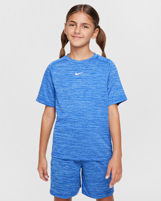 Детские шорты Nike Multi Big Kids' Dri-FIT Short-Sleeve Top