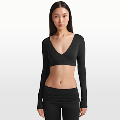 NikeSKIMS Matte Women's Long-Sleeve Wrap Top