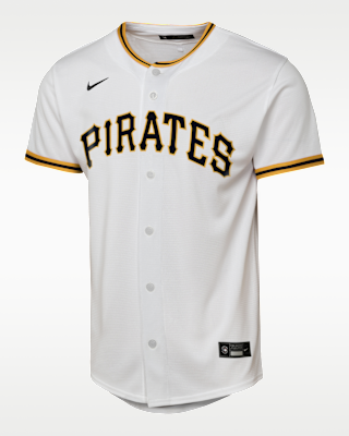 Детские джерси Paul Skenes Pittsburgh Pirates Baseline Big Kids' Nike MLB Home Replica Jersey