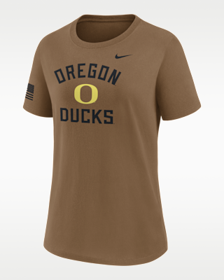 Женская футболка Oregon 2026 Military Appreciation Nike Dri-FIT College